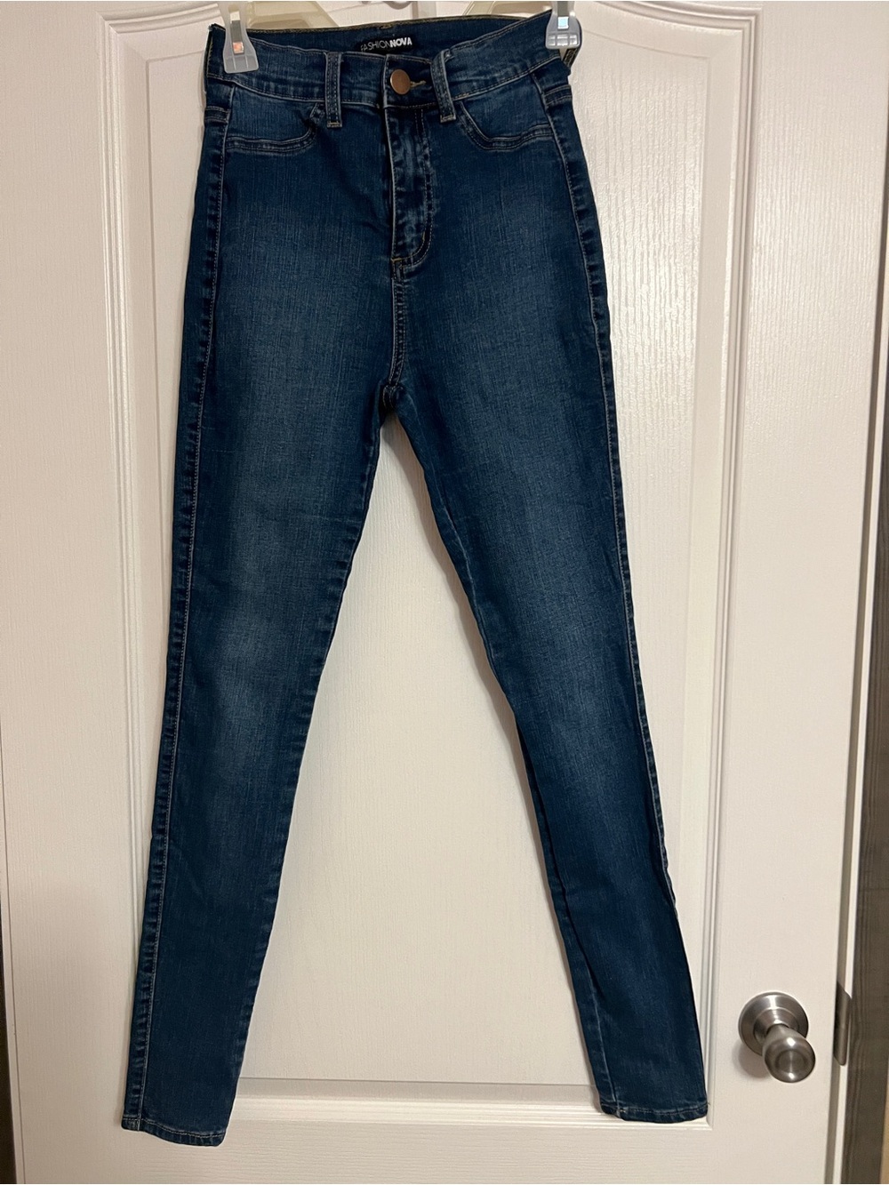 Fashion Nova Indigo High-Rise Skinny Jeans